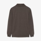 Signal - Signal - Niels polo LS | Polo T-shirt Brown Coffee Signal - Signal - Niels polo LS | Polo T-shirt Brown Coffee