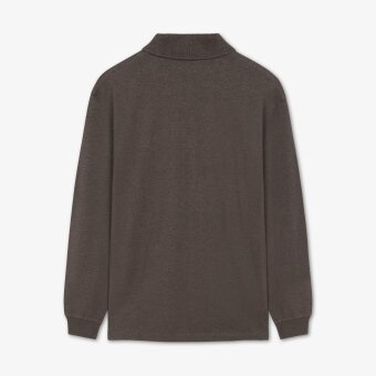 Signal - Signal - Niels polo LS | Polo T-shirt Brown Coffee