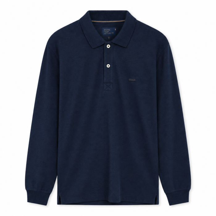 Signal - Signal - Niels polo LS | Polo T-shirt Deep Marine