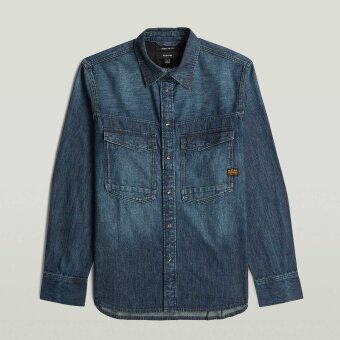 G-Star - G-Star - Dakota regular shirt | Denim Skjorte Asphalt