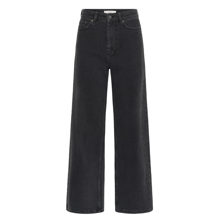 InWear - INWEAR - JUNAIW AALIA RHINESTONE | JEANS DARK GREY WASH DENIM
