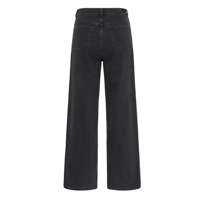 InWear - INWEAR - JUNAIW AALIA RHINESTONE | JEANS DARK GREY WASH DENIM