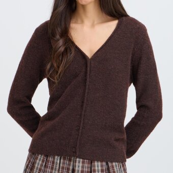 FRANSA - FRANSA - FRFIA CAR 1 | CARDIGAN HOT FUDGE FRANSA - FRANSA - FRFIA CAR 1 | CARDIGAN HOT FUDGE