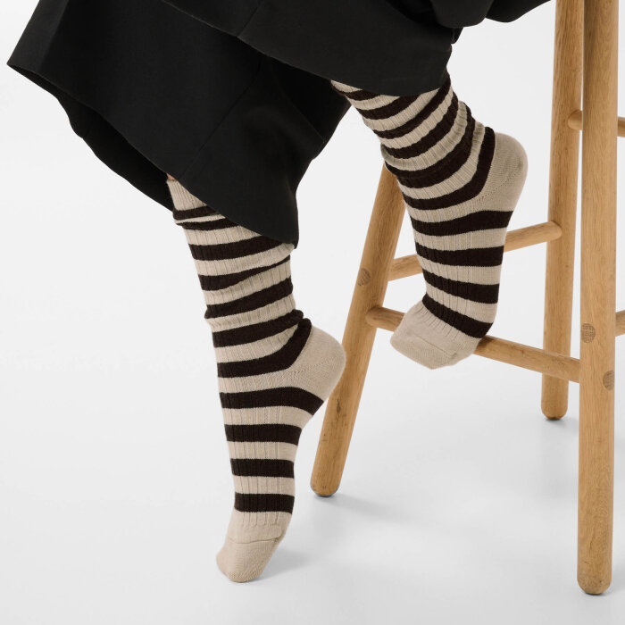 Part Two - PART TWO - DORINPW | SOCKS BROWN STRIPE