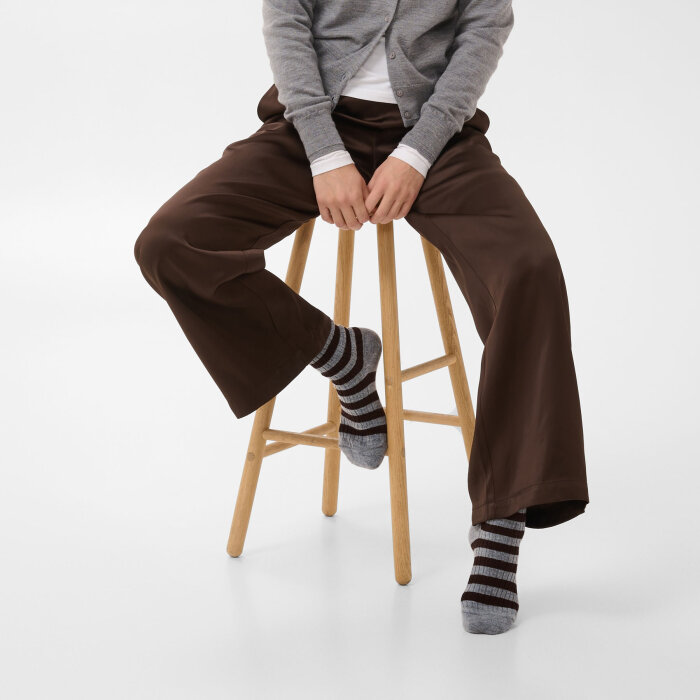 Part Two - PART TWO - DORINPW | SOCKS GREY STRIPE