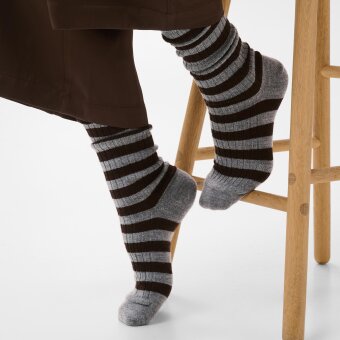 Part Two - PART TWO - DORINPW | SOCKS GREY STRIPE Part Two - PART TWO - DORINPW | SOCKS GREY STRIPE