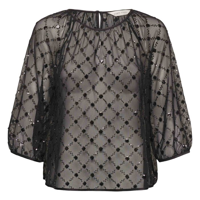Part Two - PART TWO - DIMKAPW |  BLUSE BLACK PLACED SEQUINS