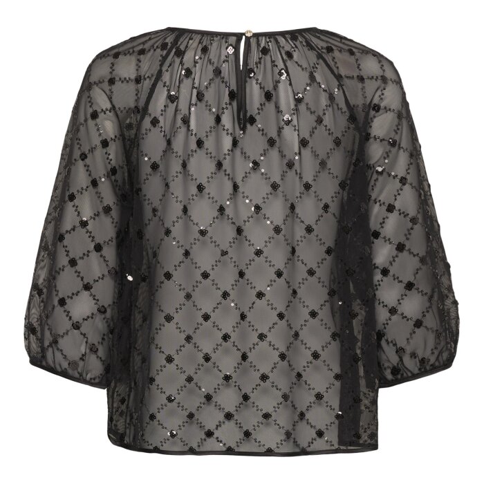 Part Two - PART TWO - DIMKAPW |  BLUSE BLACK PLACED SEQUINS