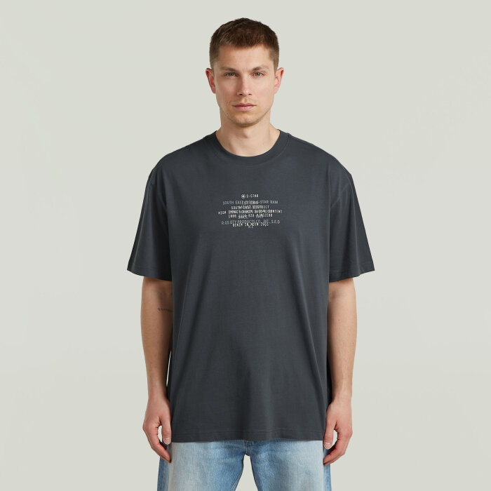 G-Star - G-Star - Multi text relaxed tee | T-shirt India Ink