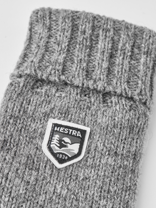 Hestra - Hestra - Basic Uldhandske | Handske Lysgrå