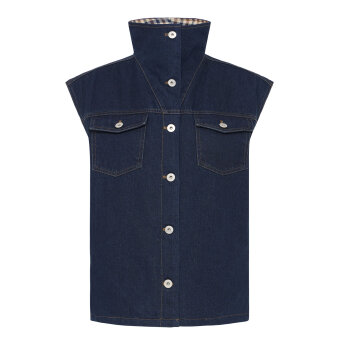 ICHI ( Dame ) - ICHI - IHHIROMA WA4 | VEST DENIM AUTHENTIC BLUE ICHI ( Dame ) - ICHI - IHHIROMA WA4 | VEST DENIM AUTHENTIC BLUE
