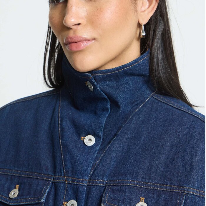 ICHI ( Dame ) - ICHI - IHHIROMA WA4 | VEST DENIM AUTHENTIC BLUE