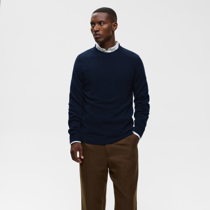 Matinique - Matinique - Hellson sweater | Strik Navy Blazer