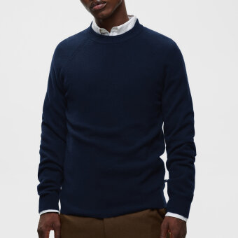 Matinique - Matinique - Hellson sweater | Strik Navy Blazer