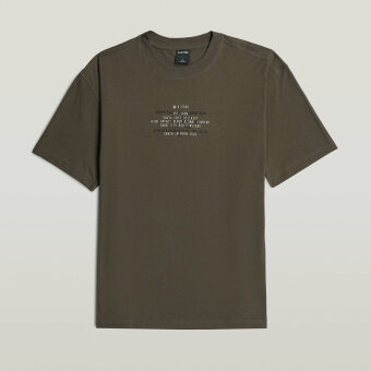 G-Star - G-Star - Multi text relaxed | T-shirt Black Olive
