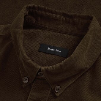 Matinique - Matinique - Trostol Fløjl | Skjorte Dark earth Matinique - Matinique - Trostol Fløjl | Skjorte Dark earth