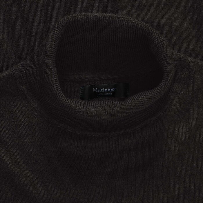 Matinique - Matinique - Parcusman rollneck | Rullekrave Strik Espresso