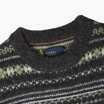 Signal - Signal - Vagner fair isle knit | Strik Evergreen Jacquard Signal - Signal - Vagner fair isle knit | Strik Evergreen Jacquard