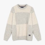 Signal - Signal - Vilmer panel knit | Strik Mid Grey Mel Signal - Signal - Vilmer panel knit | Strik Mid Grey Mel