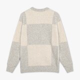 Signal - Signal - Vilmer panel knit | Strik Mid Grey Mel Signal - Signal - Vilmer panel knit | Strik Mid Grey Mel