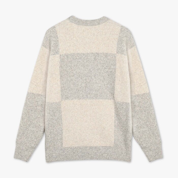 Signal - Signal - Vilmer panel knit | Strik Mid Grey Mel