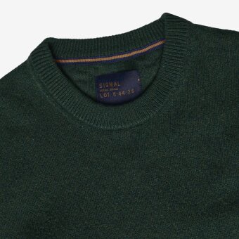 Signal - Signal - Ricco crew neck sweater | Strik Evergreen Mel Signal - Signal - Ricco crew neck sweater | Strik Evergreen Mel