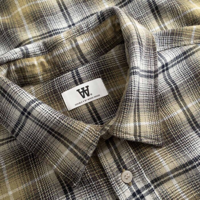 Double A by Wood Wood - Wood Wood - Cooper shirt | Skjorte Silver Birch