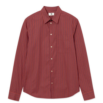 Double A by Wood Wood - Wood Wood - Adrian shirt | Skjorte Rosewood Stripe