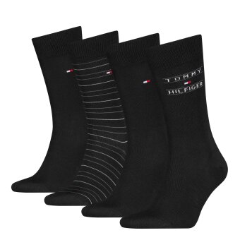 Tommy Hilfiger - Tommy Hilfiger - TH socks 4 pack | Sokker Black Tommy Hilfiger - Tommy Hilfiger - TH socks 4 pack | Sokker Black
