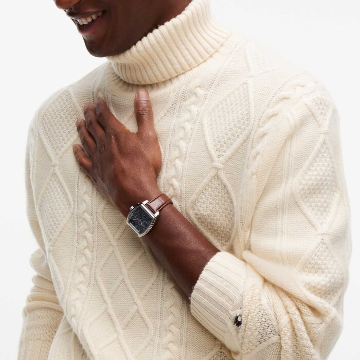 Tommy Hilfiger  - Tommy Hilfiger - NY wool cable sweater | Rullekrave Strik Ivory Petal