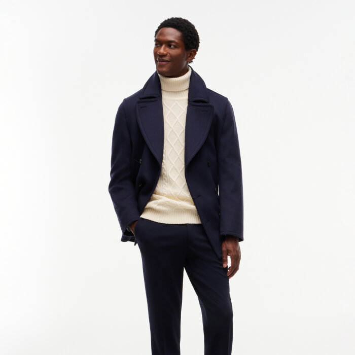 Tommy Hilfiger  - Tommy Hilfiger - NY wool cable sweater | Rullekrave Strik Ivory Petal