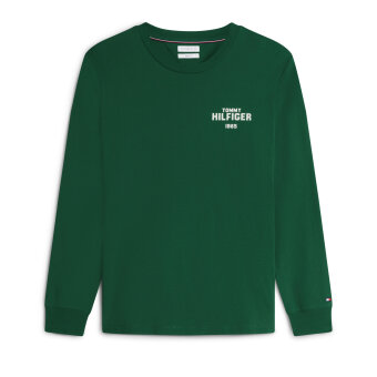 Tommy Hilfiger  - Tommy Hilfiger - Hilfiger 1985 graph. LS tee | T-shirt Ornament Green 