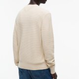 Tommy Hilfiger - Tommy Hilfiger - Cotton cashmere crewneck | Strik Heather Oatmilk Tommy Hilfiger - Tommy Hilfiger - Cotton cashmere crewneck | Strik Heather Oatmilk