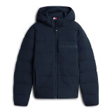 Tommy Hilfiger - Tommy Hilfiger - Hooded branded puffer | Vindjakke Navy Blue Tommy Hilfiger - Tommy Hilfiger - Hooded branded puffer | Vindjakke Navy Blue