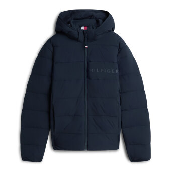 Tommy Hilfiger - Tommy Hilfiger - Hooded branded puffer | Vindjakke Navy Blue Tommy Hilfiger - Tommy Hilfiger - Hooded branded puffer | Vindjakke Navy Blue