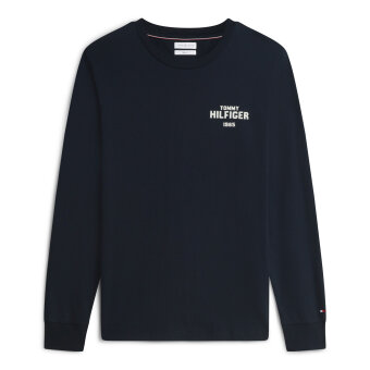Tommy Hilfiger  - Tommy Hilfiger - Hilfiger 1985 graph. LS tee | T-shirt Navy Blue