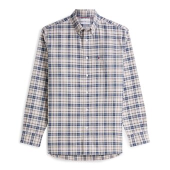 Tommy Hilfiger  - Tommy Hilfiger - Oxford tartan check shirt | Skjorte Newsprint Beige