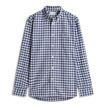 Tommy Hilfiger - Tommy Hilfiger - Small check flannel shirt | Skjorte Navy Voyage Tommy Hilfiger - Tommy Hilfiger - Small check flannel shirt | Skjorte Navy Voyage