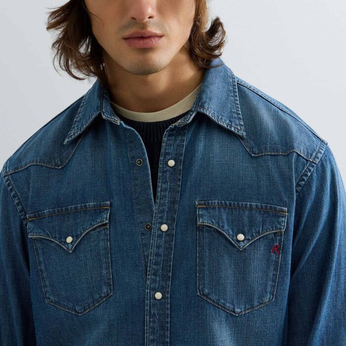Replay  - Replay - Denim shirt | Skjorte Blue