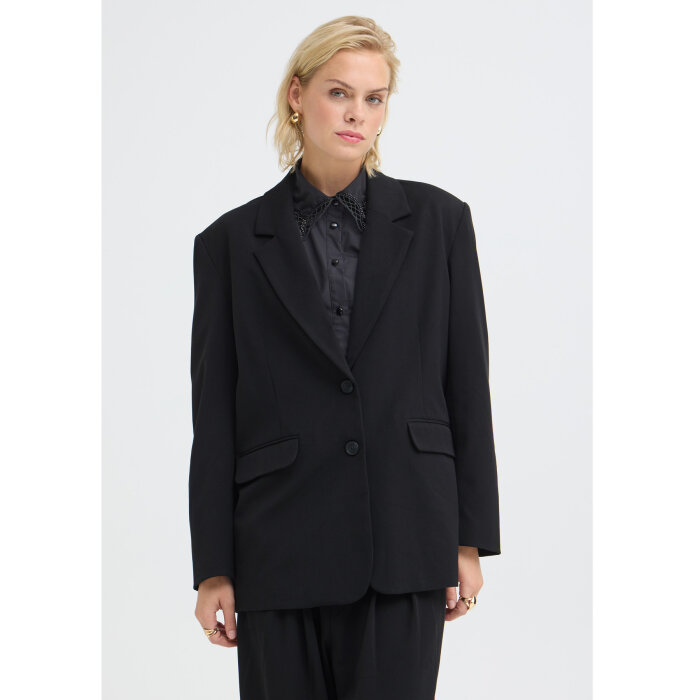Pulz Jeans ( Dame )  - PULZ - PZLEONORA OVERSIZE | BLAZER BLACK
