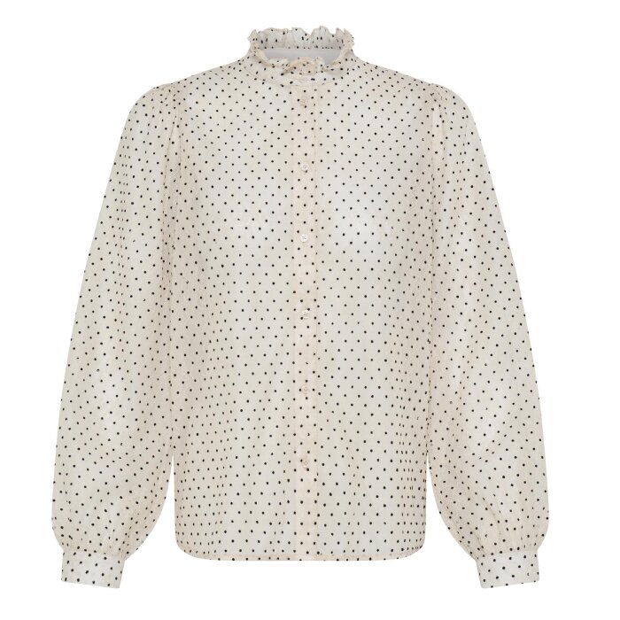 Pulz Jeans ( Dame )  - PULZ - PZFRIDDY BLOUSE | SKJORTE MACADAMIA