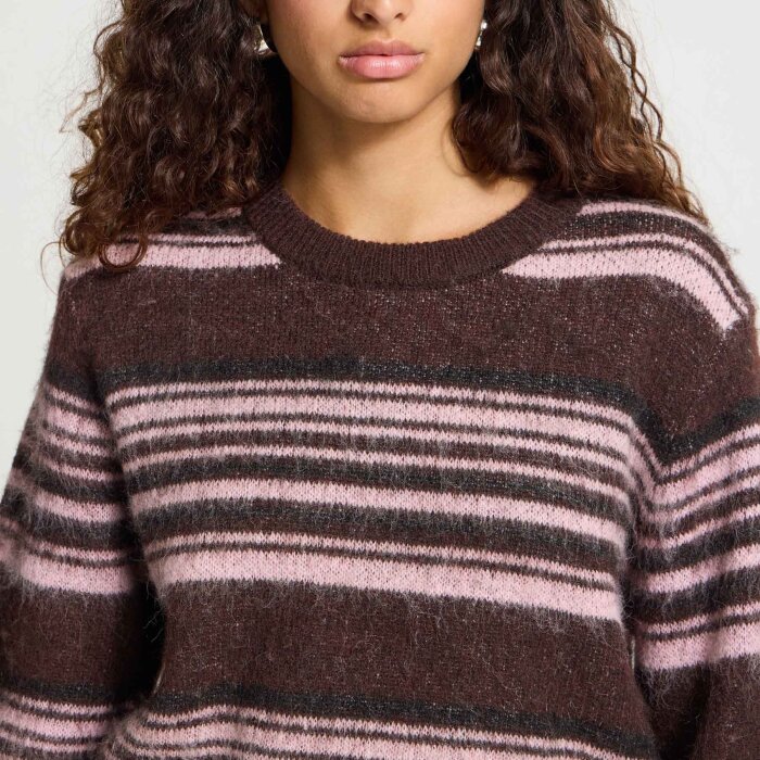 ICHI ( Dame ) - ICHI - IHALLO SS | STRIK FUDGE W PINK STRIPES