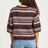 ICHI ( Dame ) - ICHI - IHALLO SS | STRIK FUDGE W PINK STRIPES