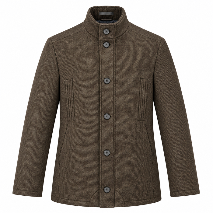 Limited Edition - Limited edition - Wool jacket 3/4 | Uldjakke Brown Structure