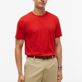 Tommy Hilfiger - Tommy Hilfiger - Essential solid tee | T-shirt Lava Tommy Hilfiger - Tommy Hilfiger - Essential solid tee | T-shirt Lava