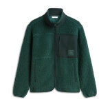 Tommy Hilfiger - Tommy Hilfiger - Wool Teddy fleece cardigan | Fleece Trøje Nocturnal Green Tommy Hilfiger - Tommy Hilfiger - Wool Teddy fleece cardigan | Fleece Trøje Nocturnal Green