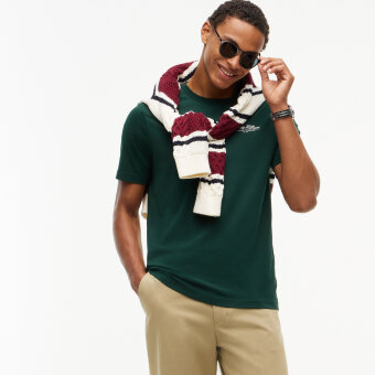 Tommy Hilfiger - Tommy Hilfiger - Brand Love small script tee | T-shirt Nocturnal Green Tommy Hilfiger - Tommy Hilfiger - Brand Love small script tee | T-shirt Nocturnal Green