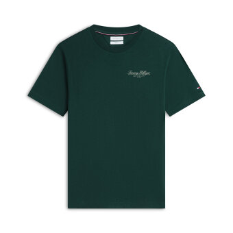 Tommy Hilfiger - Tommy Hilfiger - Brand Love small script tee | T-shirt Nocturnal Green Tommy Hilfiger - Tommy Hilfiger - Brand Love small script tee | T-shirt Nocturnal Green