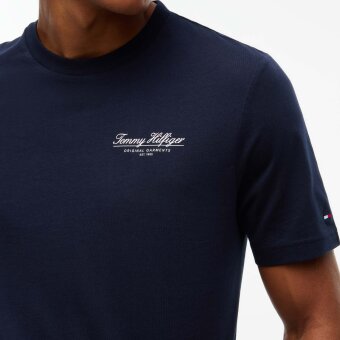 Tommy Hilfiger - Tommy Hilfiger - Brand Love small script tee | T-shirt Navy Blue Tommy Hilfiger - Tommy Hilfiger - Brand Love small script tee | T-shirt Navy Blue