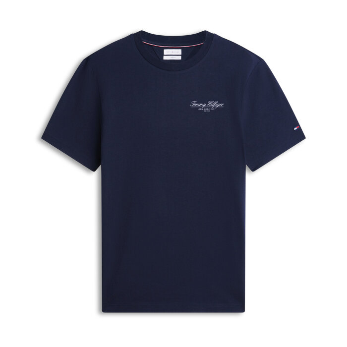 Tommy Hilfiger  - Tommy Hilfiger - Brand Love small script tee | T-shirt Navy Blue